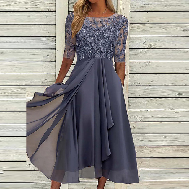 Teresa Statement Summer Dress with a Flattering Fit Evening Wear Edit