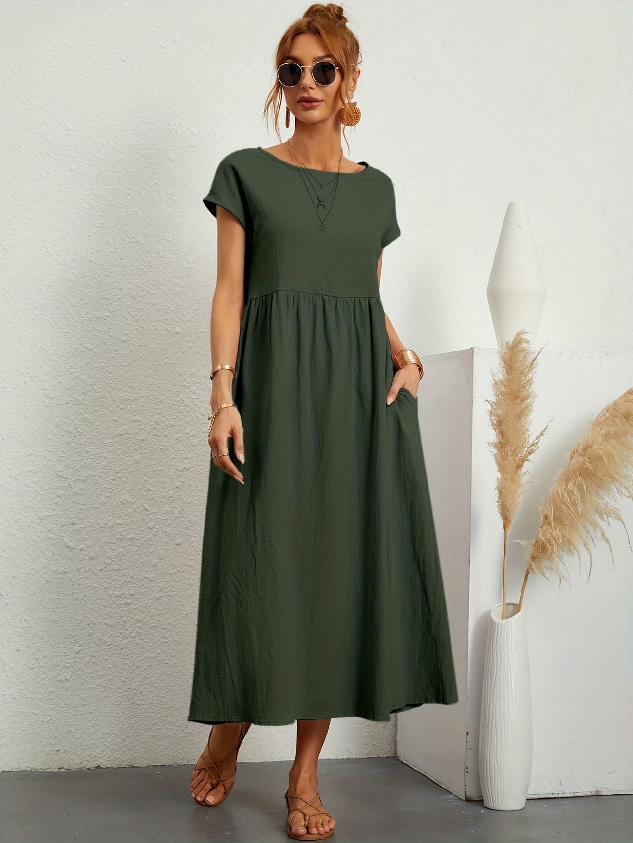 Wanda Elegant Airy Spring Dress for Women Wedding Guest Look