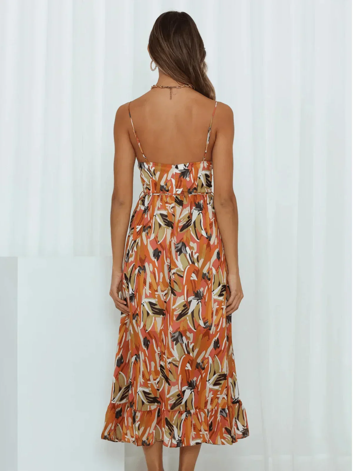 Samantha Exclusive Colorful Midi Dress Boutique Collection