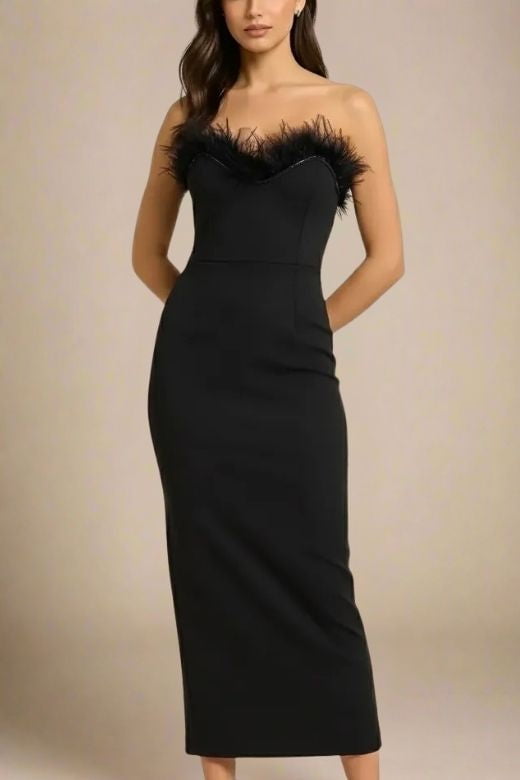 Erin Bandage Maxi Dress - Classic Black