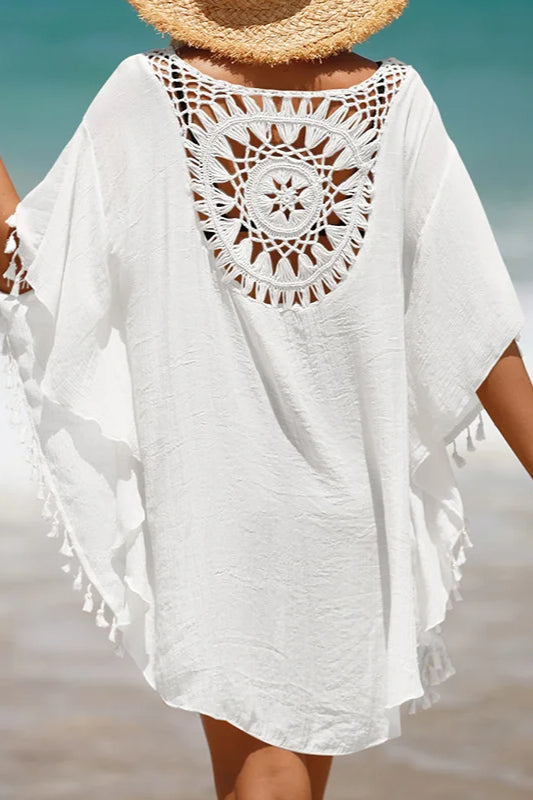 Crochet Cover Up Dress with Contemporary Everyday Styling