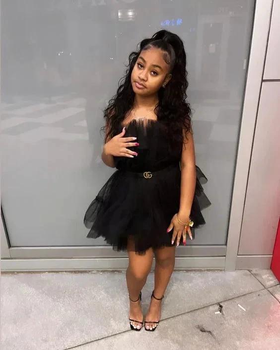 Black Tulle Homecoming Dress Cute Little Black Party Dress Y504 by simplepromdress