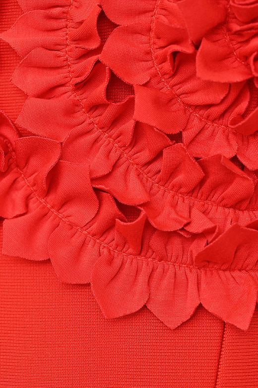 Faye Bandage Midi Dress - Lipstick Red