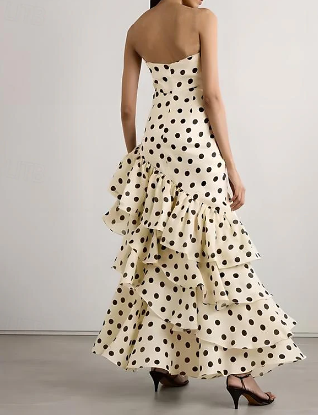 Strapless Polka Dots Dress Fashion Prom Evening Dresses For Women fg6236 - View 4 | VelvetHem