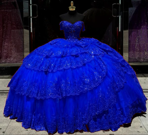 Luxury Red Quinceanera Dress with Crystal Beading Lace Appliques Sweet 16 15 Ball Gown fg6302 - View 6 | VelvetHem