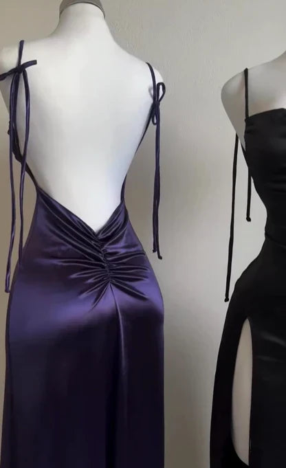Sheath Long Prom Dress Backless Evening Party Dress fg6668 - View 6 | VelvetHem