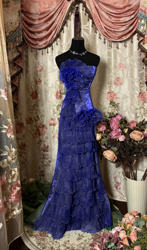 Green Strapless Long Prom Dress,Long Evening Gowns fg7146 - View 7 | VelvetHem