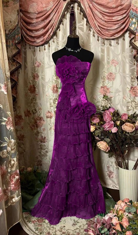 Green Strapless Long Prom Dress,Long Evening Gowns fg7146 - View 8 | VelvetHem