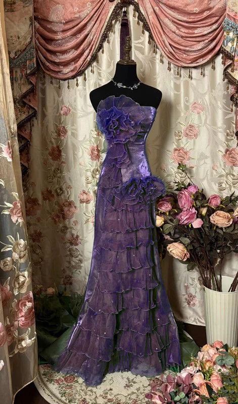 Green Strapless Long Prom Dress,Long Evening Gowns fg7146 - View 9 | VelvetHem