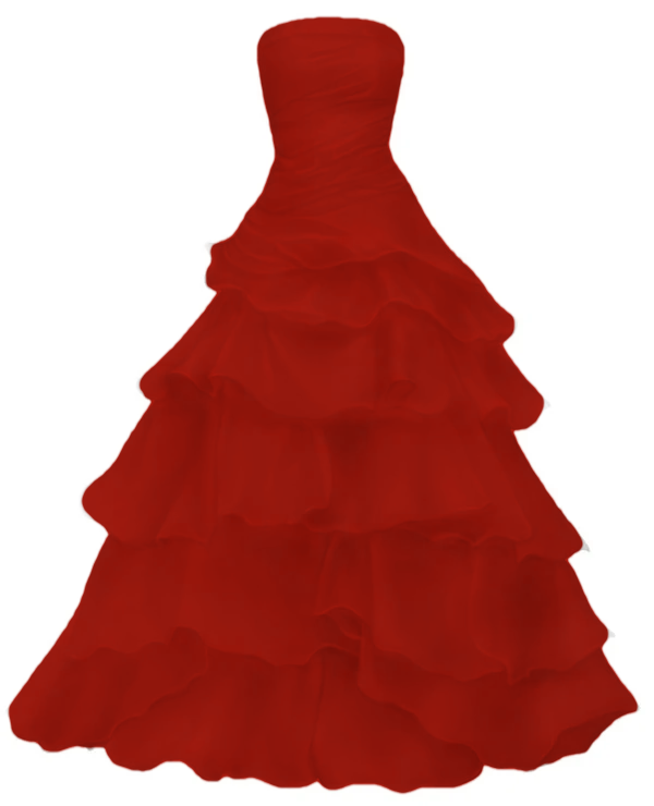 Strapless A Line Ruffle Long Prom Dress Layered Wedding Dress fg7185 - View 6 | VelvetHem
