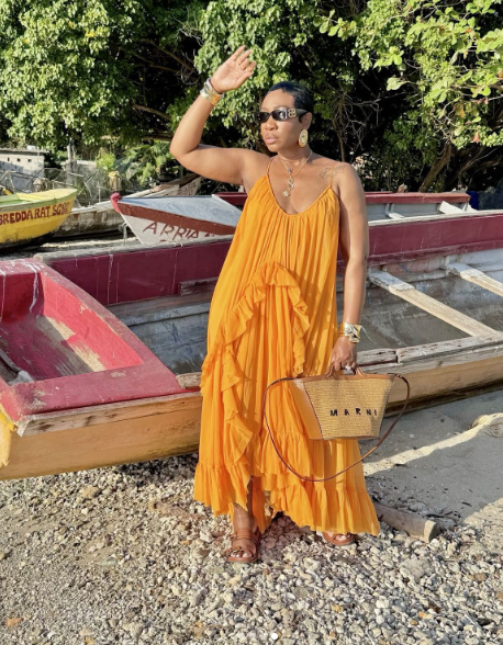 Sexy Orange Dress Long Evening Party Gowns - View 6 | VelvetHem