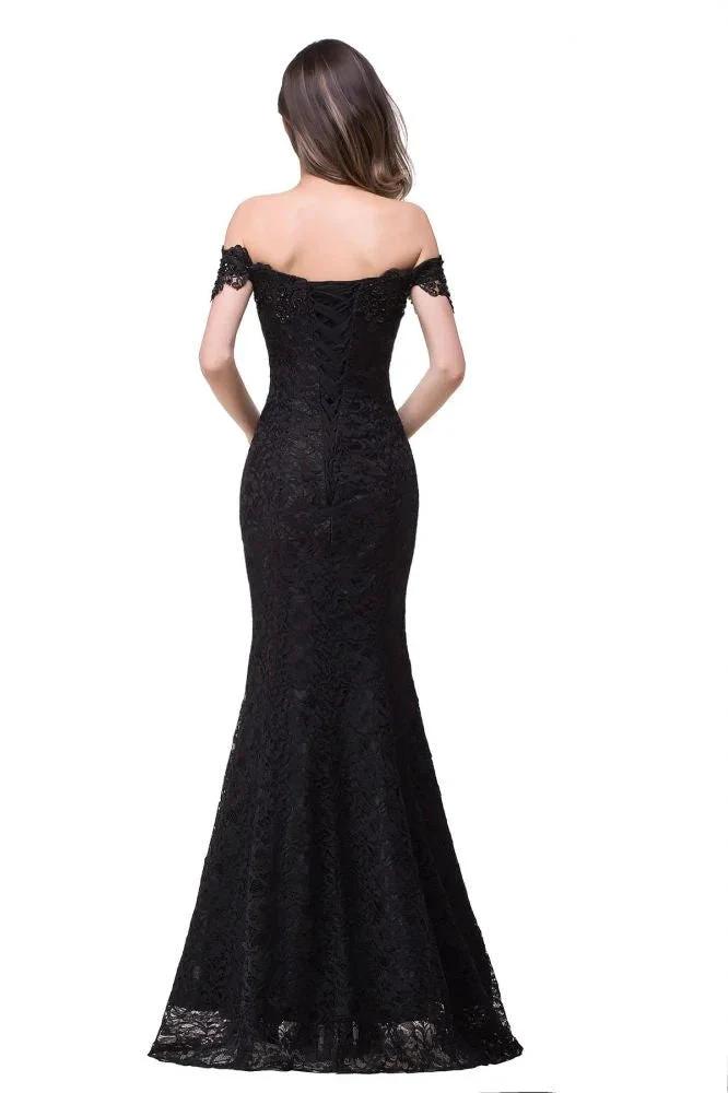 Floor-Length Mermaid Lace Off Shoulder Bridesmaid Dresses (ZD13088)