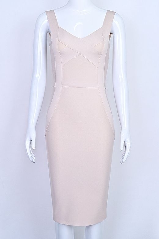 Freya Bandage Dress - Beige