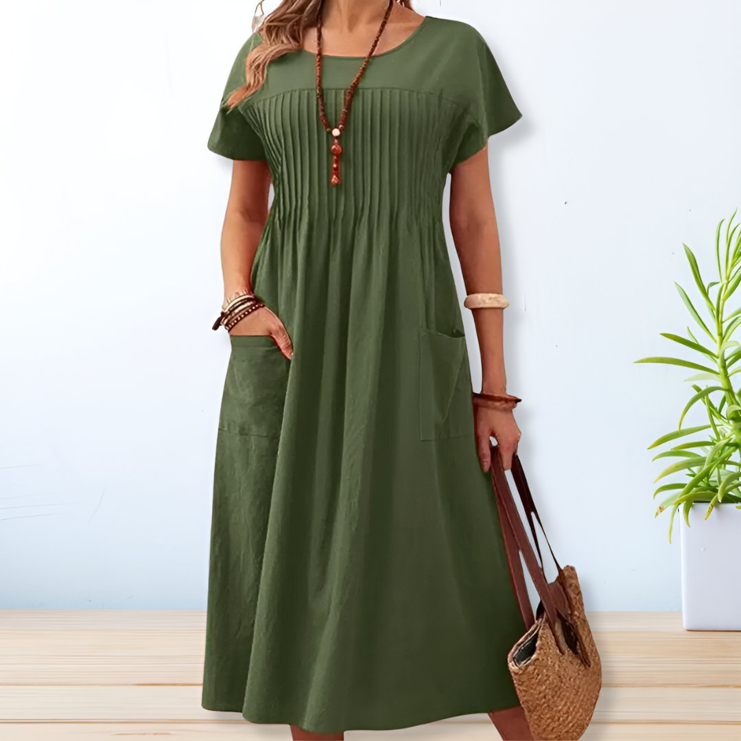 Yolaina Elegant Maxi Dress for Women Brunch Outfit Idea