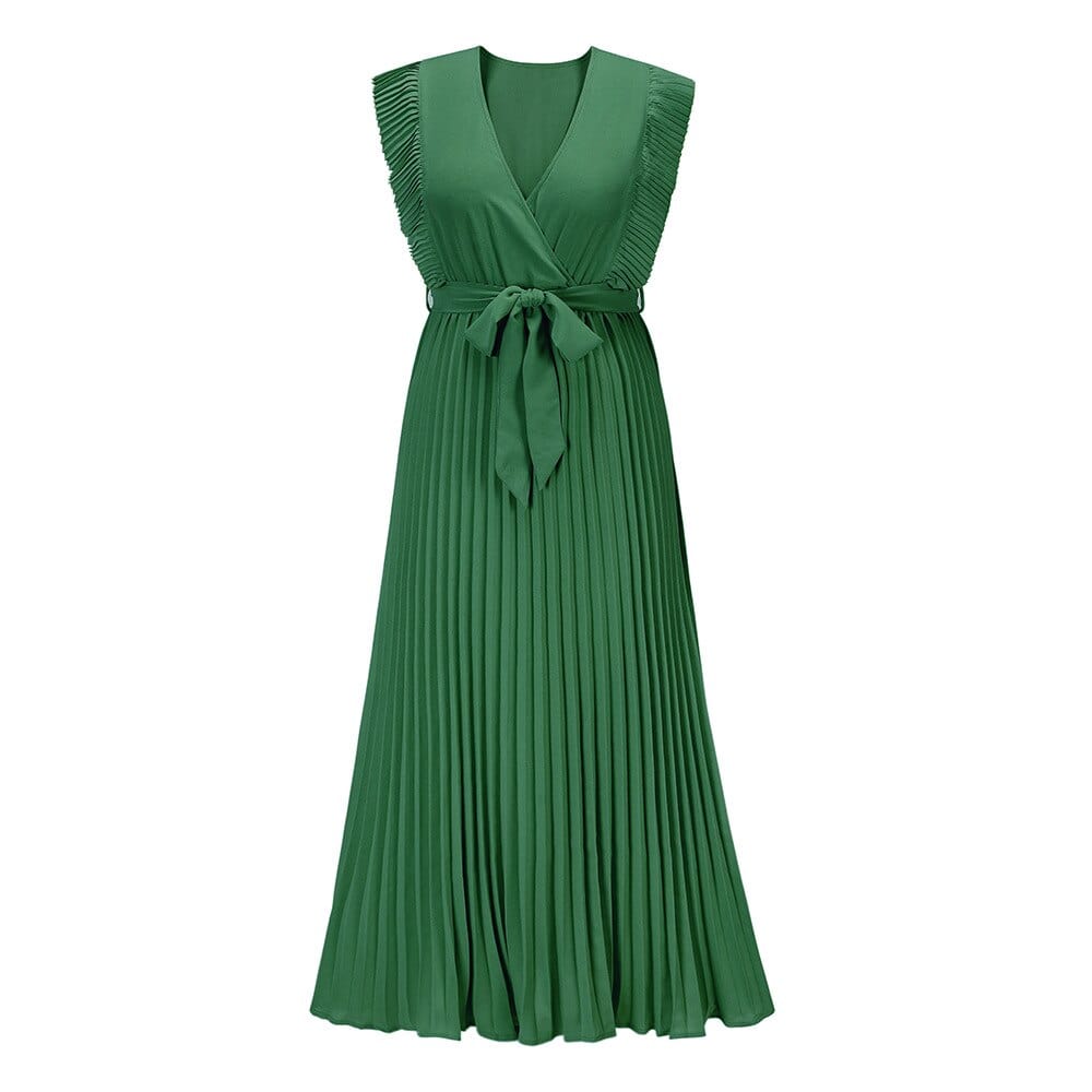 Ursula Chic Green Bohemian Party Dress Premium Wardrobe Essential