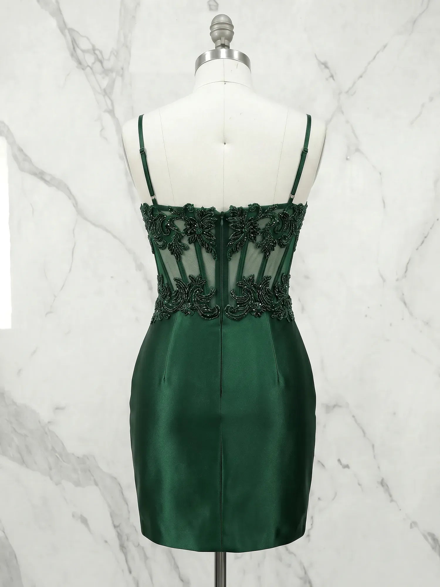 Sweetheart Beaded Lace Corset Mini Homecoming Dresses with Ruched Skirt