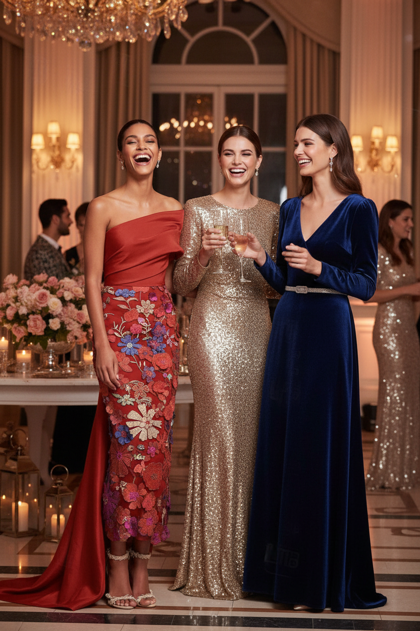 Simple & Casual One Shoulder Appliques Pleated Mermaid Evening Dresses