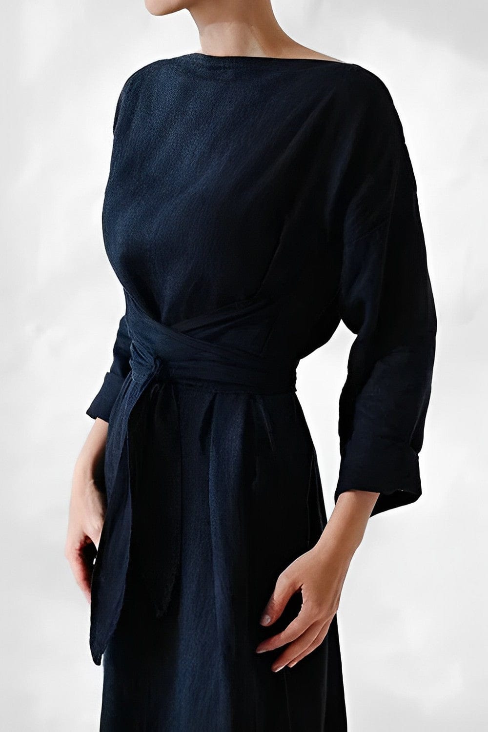 Julia Chic , Stylish Linen Maxi Dress Premium Wardrobe Essential
