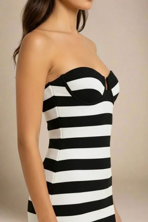 Ingrid Bandage Mini Dress - Classic Black
