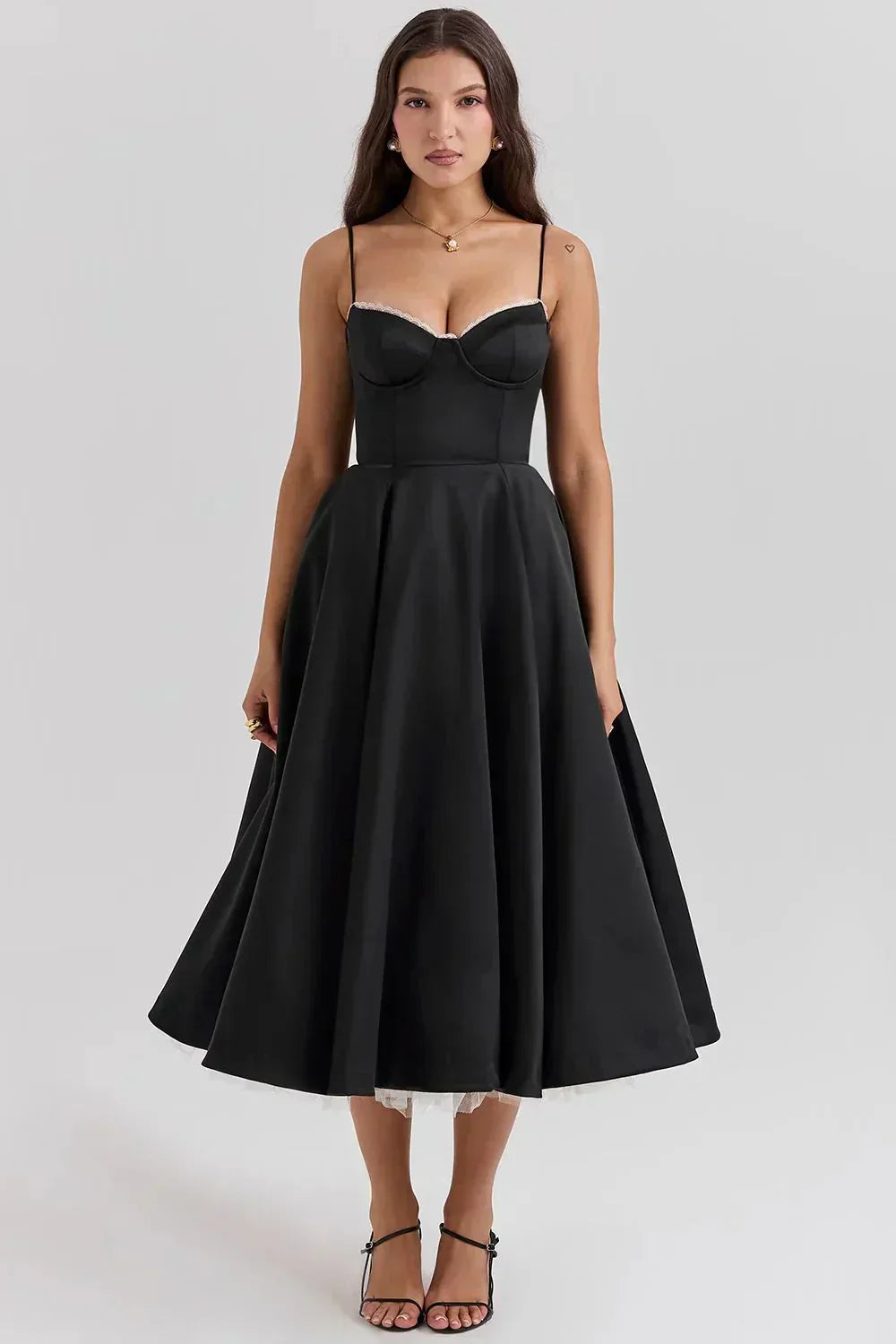 Daniela Elegant Midi Dress for Women Sophisticated Look