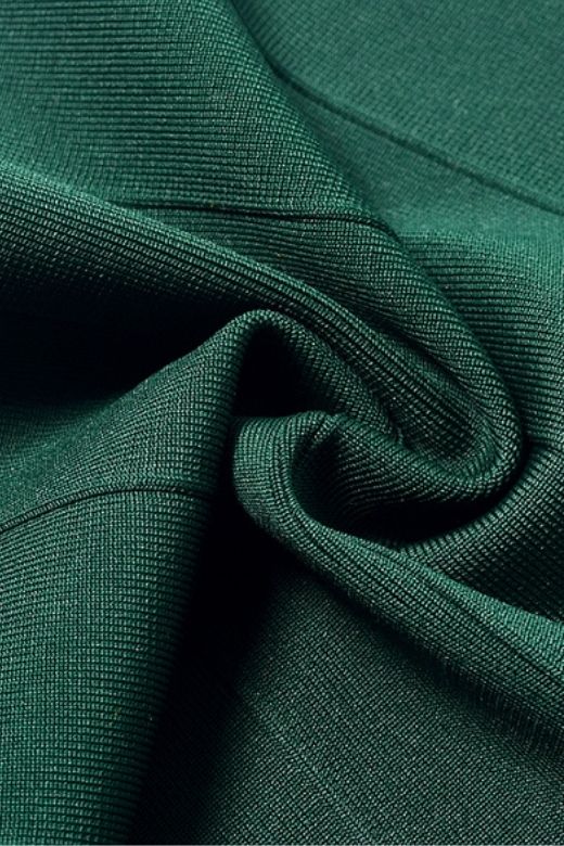 Josie Bandage V Neck Mini Dress - Emerald Green