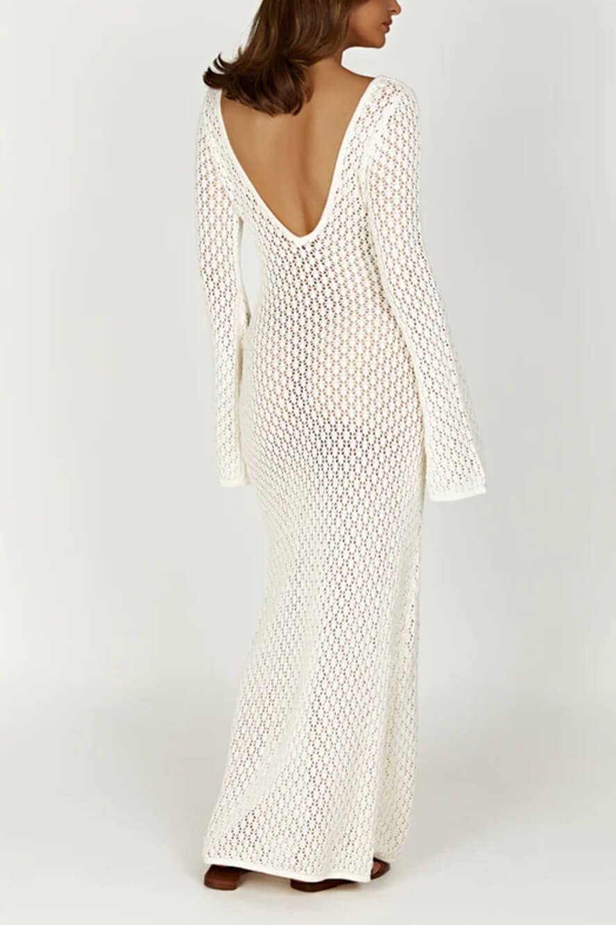 Josie V - neck Cut - out Knit Maxi Dress