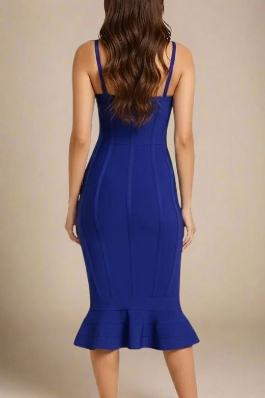 Joy Bandage Midi Dress - Royal Blue