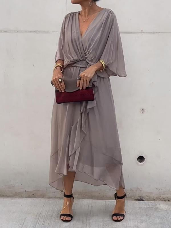Gabriela Timeless Dress with V Neckline Designer Edit