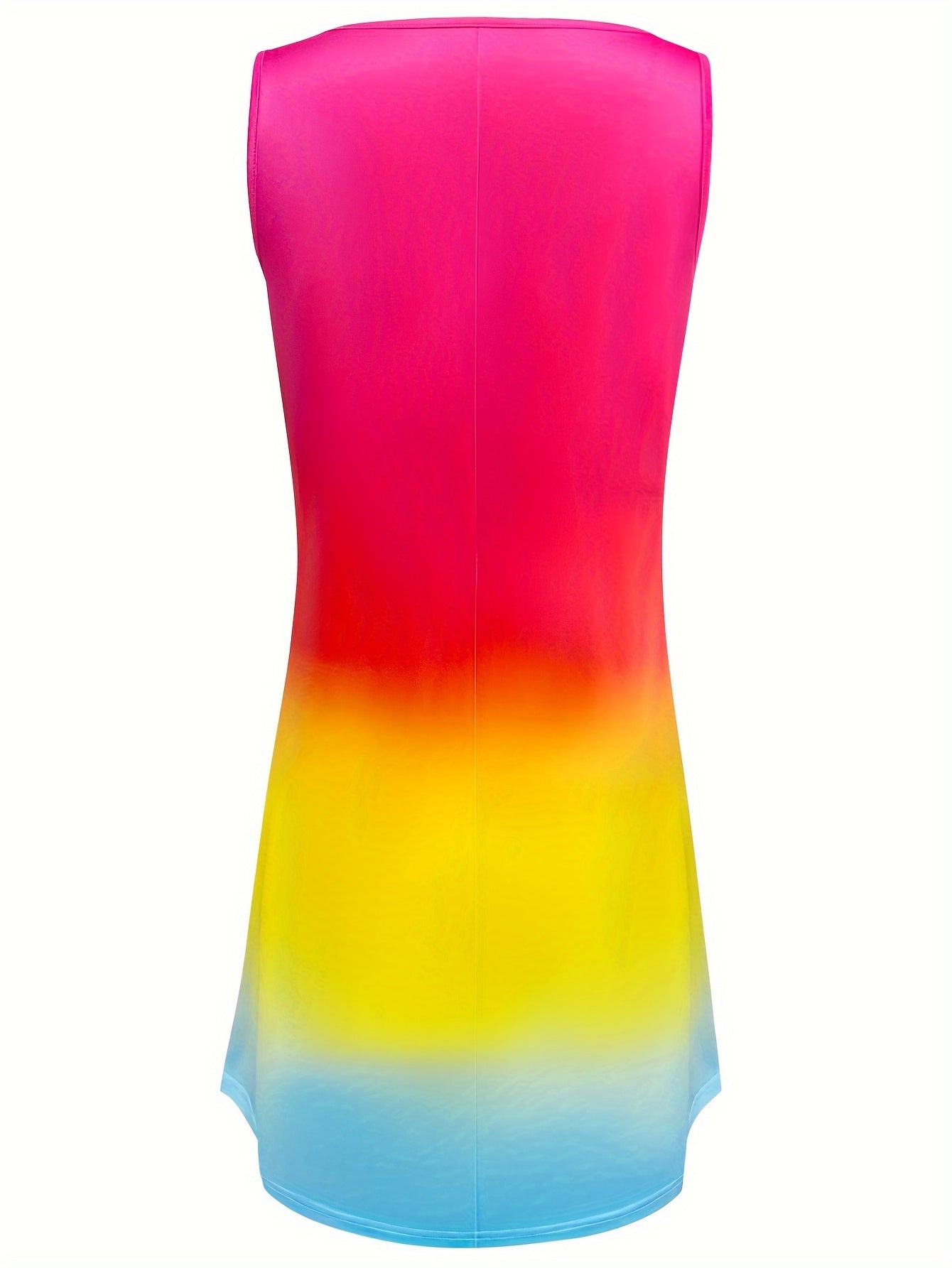 Begoña Stylish Gradient Dress with V-neck for Women Casual Daywear