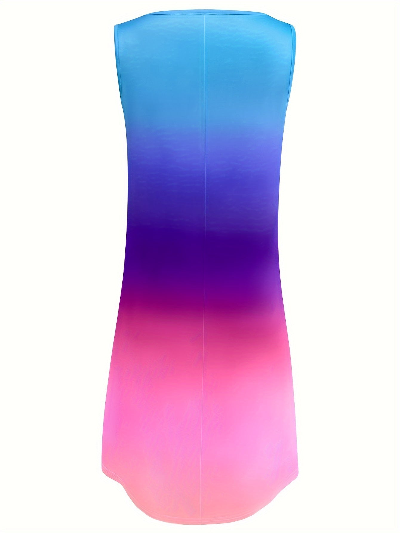 Begoña Stylish Gradient Dress with V-neck for Women Casual Daywear