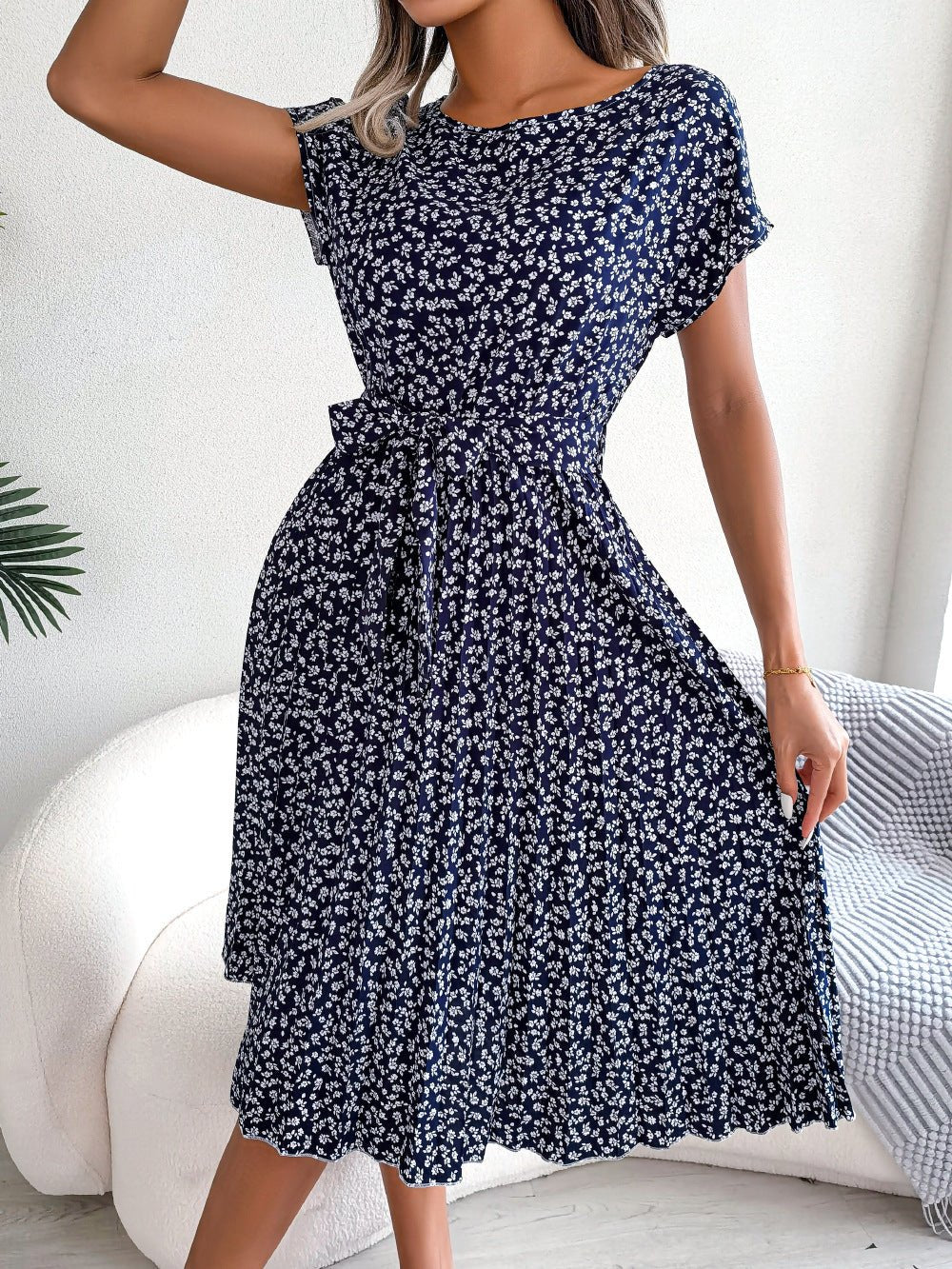 Paloma Elegant Summer Dress with Floral Print for Women Stylish Outfit