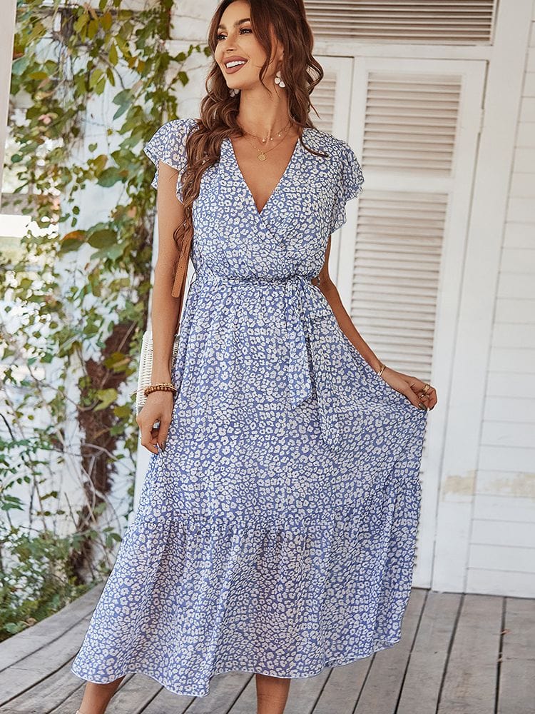 Cielo Minimalist Floral Country House Style Party Dress Chic Silhouette Collection