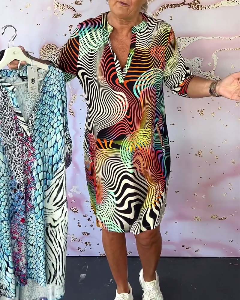 Keira Colorful Printed Dress for Women Vacation Beach Look