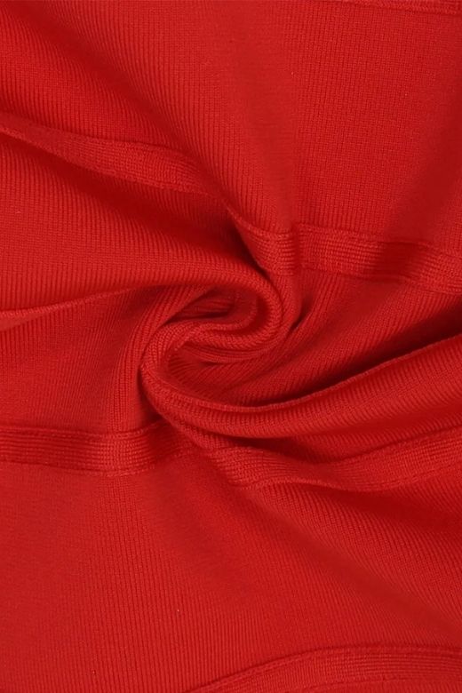 Leah Bodycon Dress - Lipstick Red