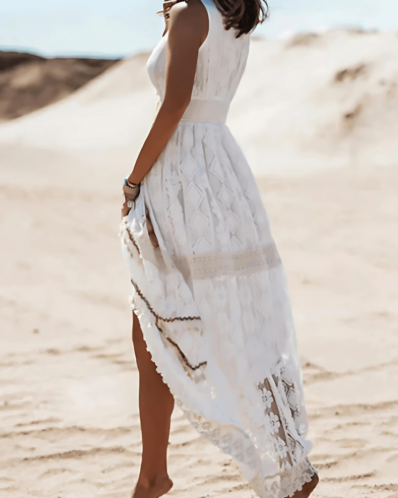 Claudia Airy Boho Maxi Dress for Warm Summer Days for Women