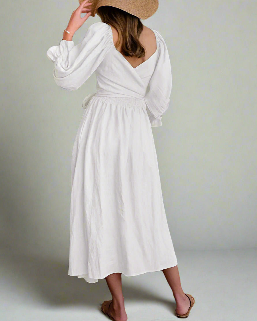 Vanessa Airy Summer Dress Made of Cotton for Women Vacation Beach Look
