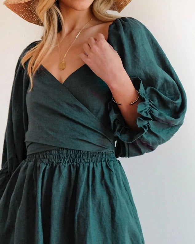 Vanessa Airy Summer Dress Made of Cotton for Women Vacation Beach Look