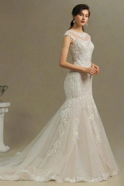Luxury mermaid wedding dress | Wedding dresses lace (ZD14767)