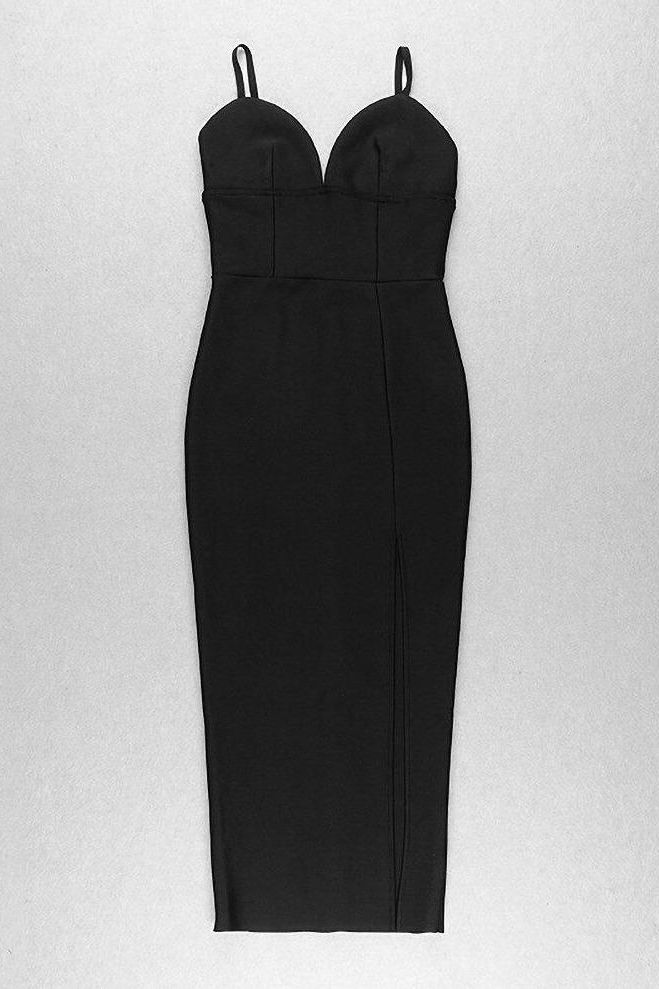 Milan Bandage Midi Dress - Classic Black