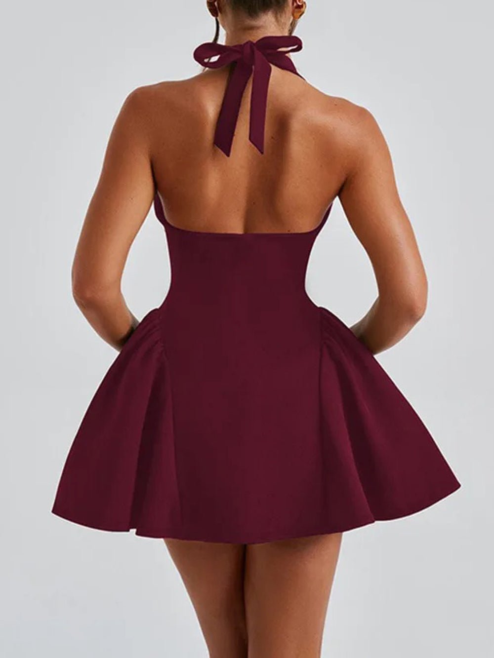 Olive Sleeveless Mini Dress