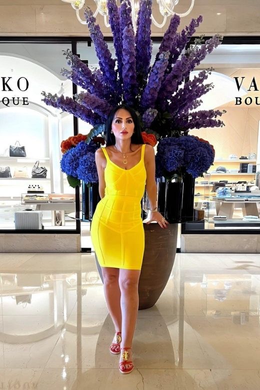 Pip Bandage Mini Dress - Sun Yellow