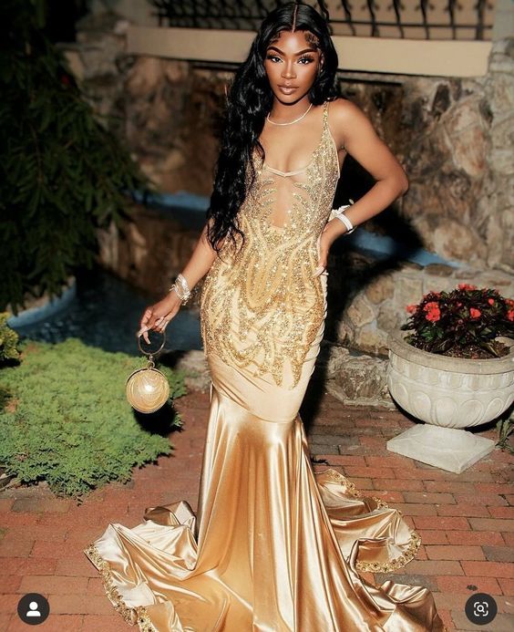 Sequined Mermaid Dress Sexy Evening Dresses Y777 - VelvetHem