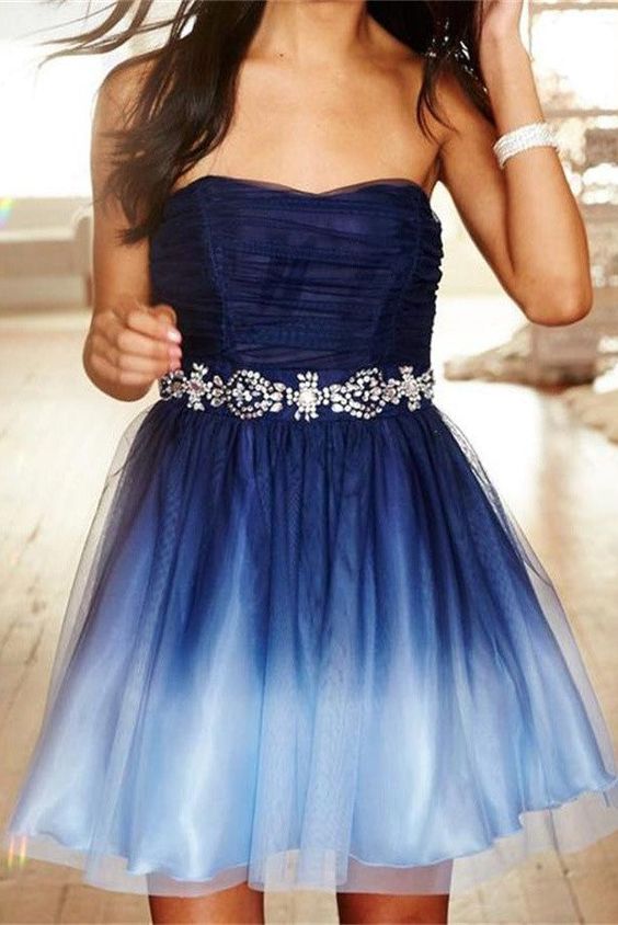 pretty graduation short handmade beaded sparkly homecoming dresses - VelvetHem