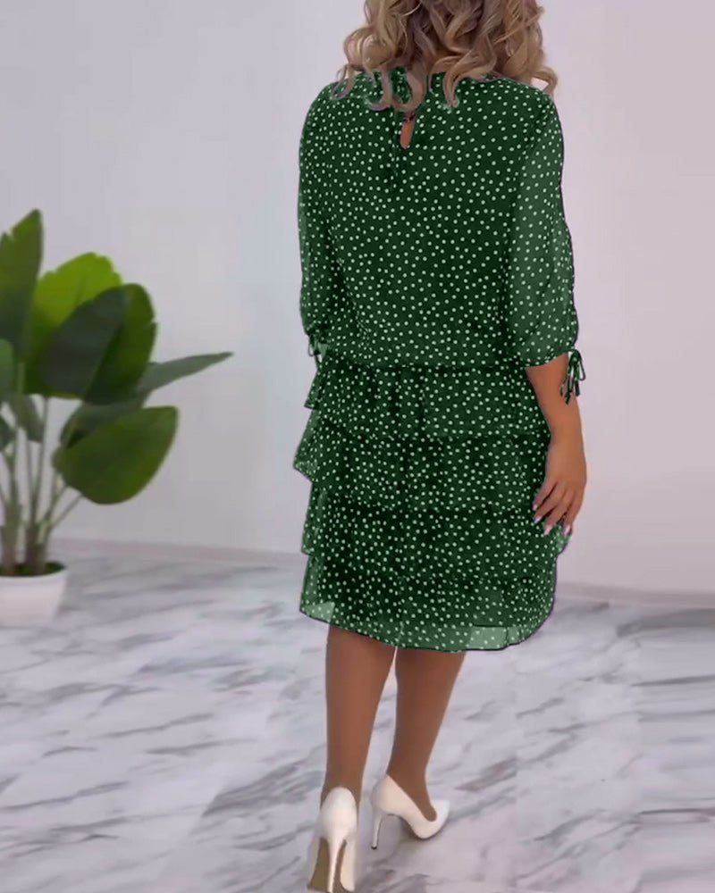 Xenia Layer Dress with Polka Dots for Women Trendy Fashion Pick