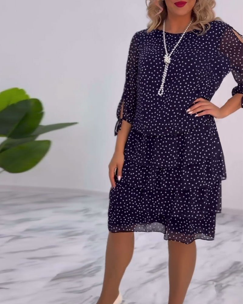 Xenia Layer Dress with Polka Dots for Women Trendy Fashion Pick