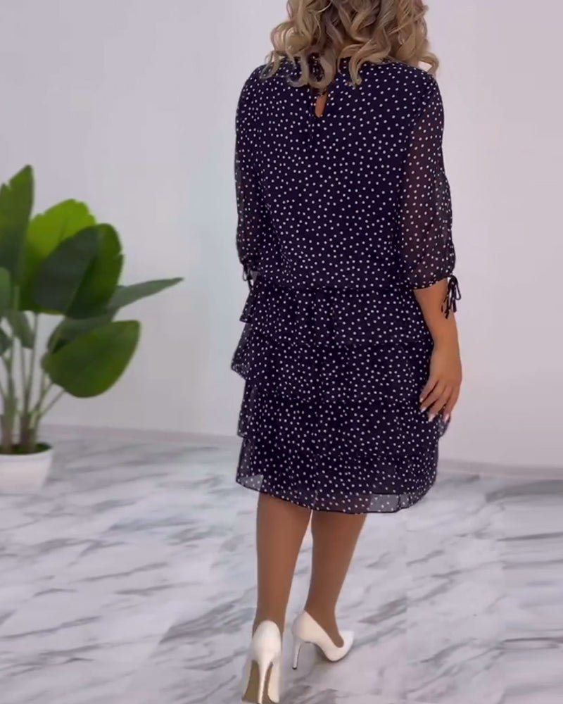 Xenia Layer Dress with Polka Dots for Women Trendy Fashion Pick