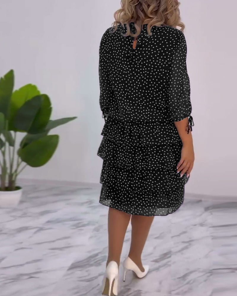 Xenia Layer Dress with Polka Dots for Women Trendy Fashion Pick