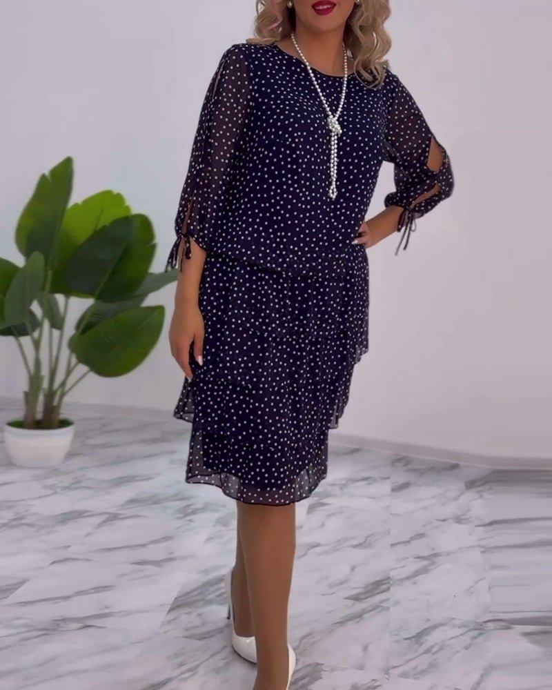Xenia Layer Dress with Polka Dots for Women Trendy Fashion Pick