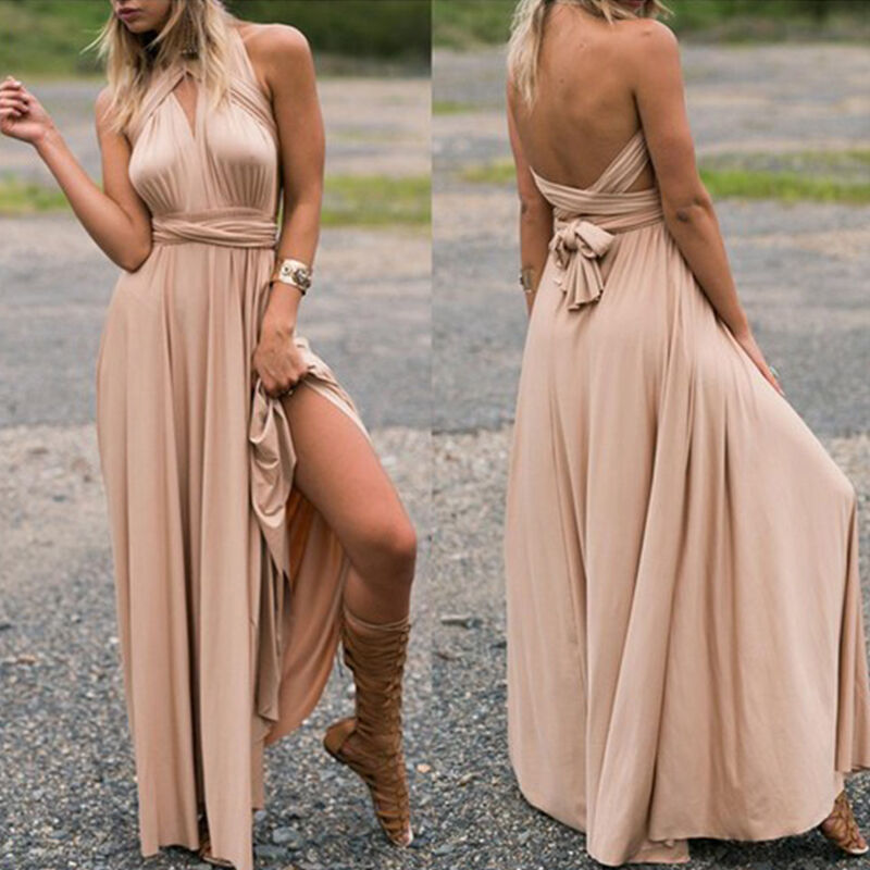 Gia Exclusive Multi Way Convertible Infinity Maxi Dress Elevated Occasion Wear