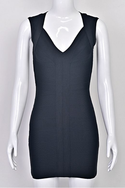 Sabrina Bandage Mini Dress - Beige